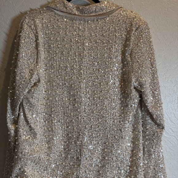 MABLE Pearl Sequin Mix Blazer Size M NEW WT Anthropologie - Picture 5 of 9
